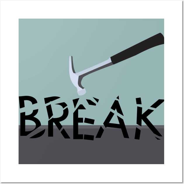 Hammer Break Wall Art by 7Hancocks